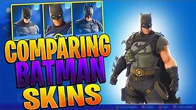 Comparing The 3 Batman Skins In Fortnite (New Batman Zero Bundle Gameplay & Review)