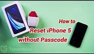 How to Factory Reset iPhone 5 without Passcode