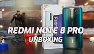 Redmi Note 8 Pro Unboxing (Gamma Green) 64MP Quad Camera, Helio G90T, Alexa for Rs 14,999
