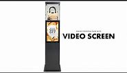 Exhibit Display Case Pedestal with Video Screen | Displays2go®