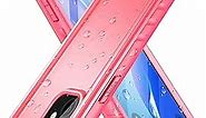 SPORTLINK Compatible with iPhone 12 Pro Waterproof Case - Full Body Shockproof Dustproof Phone Screen Protector Rugged Waterproof Case for iPhone 12 & 12 Pro 6.1 Inch Pink