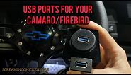 USB Ports For your Camaro/Firebird