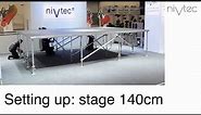 How To Set Up.. a stage with nivtec - 140 cm height