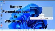 How to get Battery Percentage Icon in Windows 11 Taskbar || Windows 11 Update || Infominutes