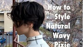 Get ready with me | How to Style a Natural Wavy Pixie