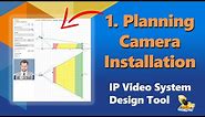 How to design CCTV system. Part1: Camera Installation Drawing, focal length,pixel density