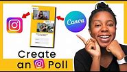 Canva Instagram Story Tutorial - Poll Template (Easy Canva Tutorial)