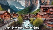 lauterbrunnen, Switzerland 4K - The most beautiful Swiss village - Fairytale village