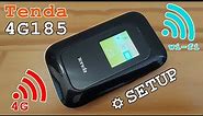 Tenda 4G185 mobile 4G router Wi-Fi • Unboxing, installation, configuration and test