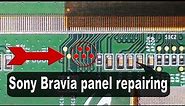 Sony TV panel, repairing the double image problem.