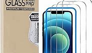 [3+3 Pack] Tempered Glass Screen Protectors and Camera Lens Protector for iPhone 12 Pro Max 6.7 inch, [Anti-Scratch], [9H Hardness], [Anti-Fingerprint], [Easy Install], [Bubble Free], [Ultra-Thin]