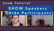 Show Speakers & Hide Participants | Zoom Focus Mode & Spotlight Tutorial
