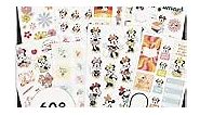 Happy Planner Disney Sticker Pack, Multicolored Planner Stickers for Teachers, Back-to-School Accessories, Sunny Minnie Theme, Classic Size, 30 Sheets, 608 Stickers Total