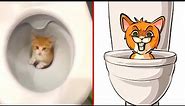 😂Cat Memes: Skibidi Cat Toilet and Funniest Dogs (updated)😅 Trending Funny Animals 😹