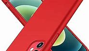 CellEver Ultra Durable Silicone Case for iPhone 11 Military Grade Drop Protection [3 Layers & Double Coated] [Slim Fit] Shockproof Cover with Soft Microfiber Lining 6.1 Inch, Bright Red