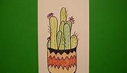 Let's Draw a Pot full of Cacti!