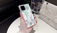 Cocomii Square Case Compatible with iPhone 13 Pro - Exquisite, Luxury, Slim, Glossy, Real Seashells, Opalescent Pearl, Iridescent Glitter, Camera Protector, Shockproof (Mother of Pearl)