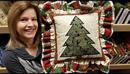 Ruffled Christmas Applique Pillow! Part 1: Applique Tree