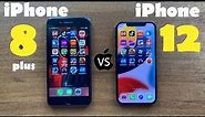 iPhone 8 Plus vs iPhone 12 - speed test. Достойное сравнение