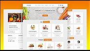 Create A Responsive Grocery Store Website Design Using HTML - CSS - JavaScript || Step By Step