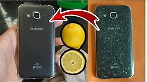 how to clean mobile back side white spot || mobile white spot removing ||jins mj vlogs