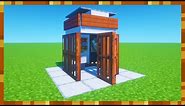 Minecraft Tutorial: How To Make A Phone Box "Quick Builds"
