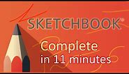 Autodesk SketchBook - Tutorial for Beginners in 11 MINUTES!