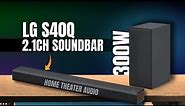 LG S40Q 2.1ch Soundbar with Wireless Subwoofer | The Best Budget Soundbar - Home Theater Audio