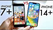 iPhone 14 Plus Vs iPhone 7 Plus! (Comparison) (Review)