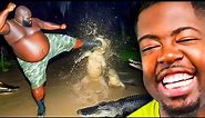 HE DROPKICKED AN ALLIGATOR!! 😂 (Offensive Memes that if YLYL)