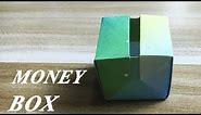 How To Make a Paper Money Box - Easy Paper Piggy Bank Making Tutorial