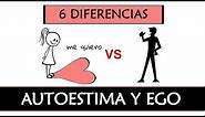6 Diferencias entre Autoestima y Ego (egocentrismo)