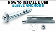 How to Install Concrete Masonry Sleeve Anchors | Fasteners 101