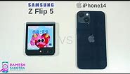 Samsung Galaxy Z Flip 5 vs iPhone 14 Speed Test and Camera Comparison