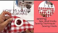 How To Make Eyelet Curtain 📌Easy Way To Attach Curtain Ring | Full sewing Tutorial For Beginners
