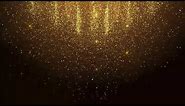 Showering Gold Glitter | Background | Screensaver