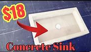 DIY Concrete Sink for only $18