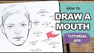 How to DRAW MOUTH & LIPS for BEGINNERS! (Face Drawing Tutorial #5)