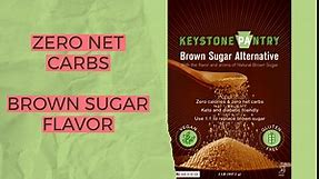 Keystone Pantry Sugar-Free Brown Sugar Substitute – 2 LB Bag – Naturally Sweetened with Erythritol – Zero Net Carbs – Zero Calories – Gluten Free – Vegan, Keto, & Diabetic Friendly – Certified Kosher