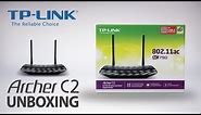 TP-Link AC750 Wireless Dual Band Gigabit Router (Archer C2) Unboxing Video