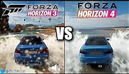 Forza Horizon 4 vs Forza Horizon 3 - Graphics and Sound Comparison Gameplay