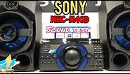 Sony MHC-M40D All in one Hi-Fi System | Bass Sound Test