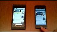 BlackBerry 10 vs iPhone 5