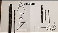 LETTERED AND NUMBERED DRILL BITS, WHY ??