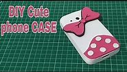 How To Make Cute Phone Case/ Minnie Mouse Phone Cover