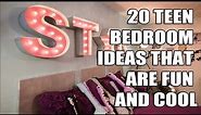20 TEEN BEDROOM IDEAS THAT ARE FUN AND COOL