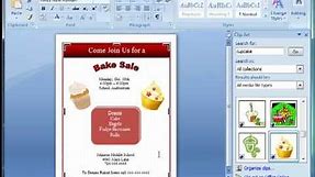 How to Make a Flyer using Microsoft Word