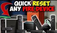 How To Reset FIRESTICK Without Losing Apps and Data 2021