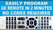 How to Program GE Remote with TV using Auto Code Search Method