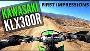 Kawasaki KLX300R — Test Ride & First Impressions!